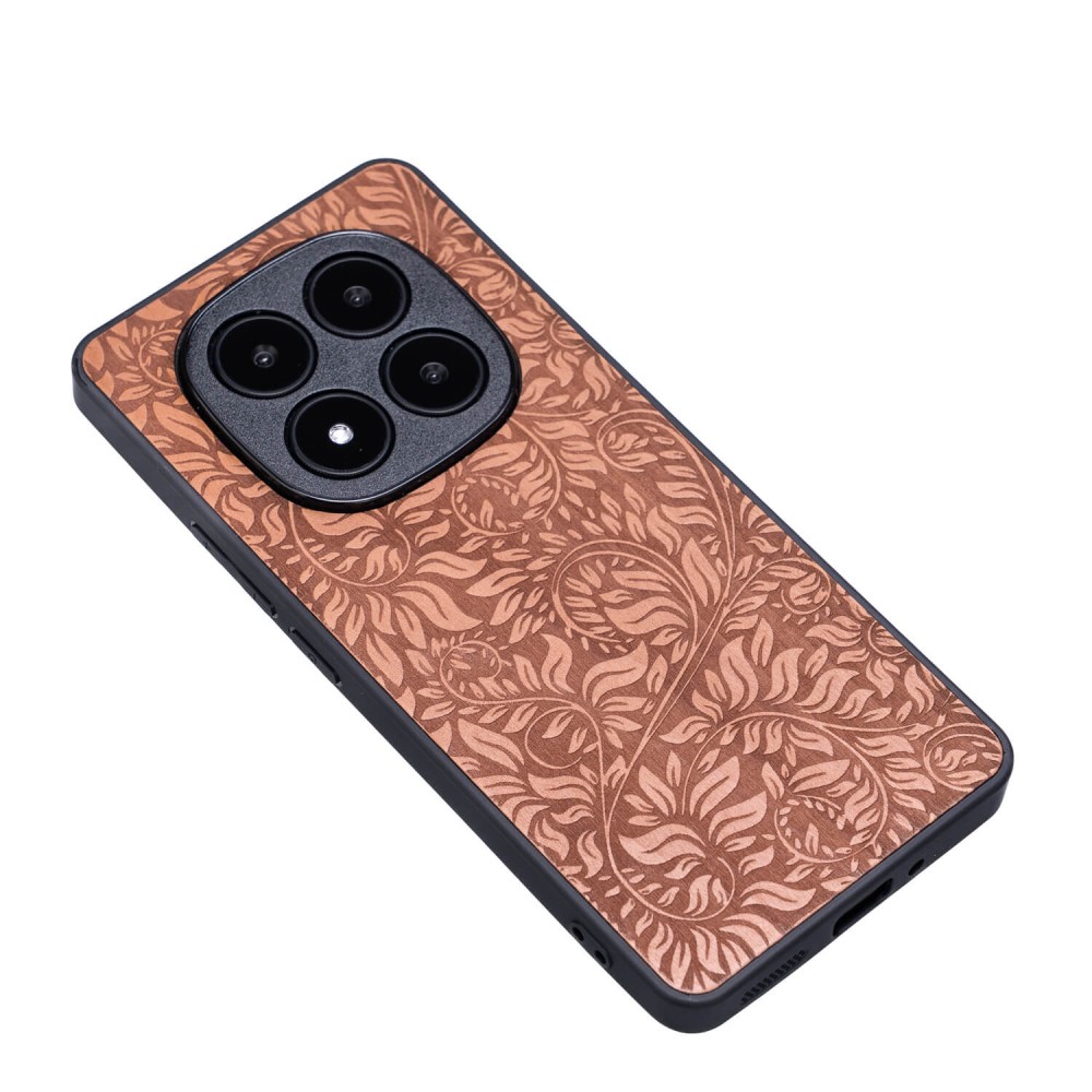 Drewniane Etui Bewood do Xiaomi Redmi Note 14 Pro 5G LIŚCIE JABŁOŃ (3)