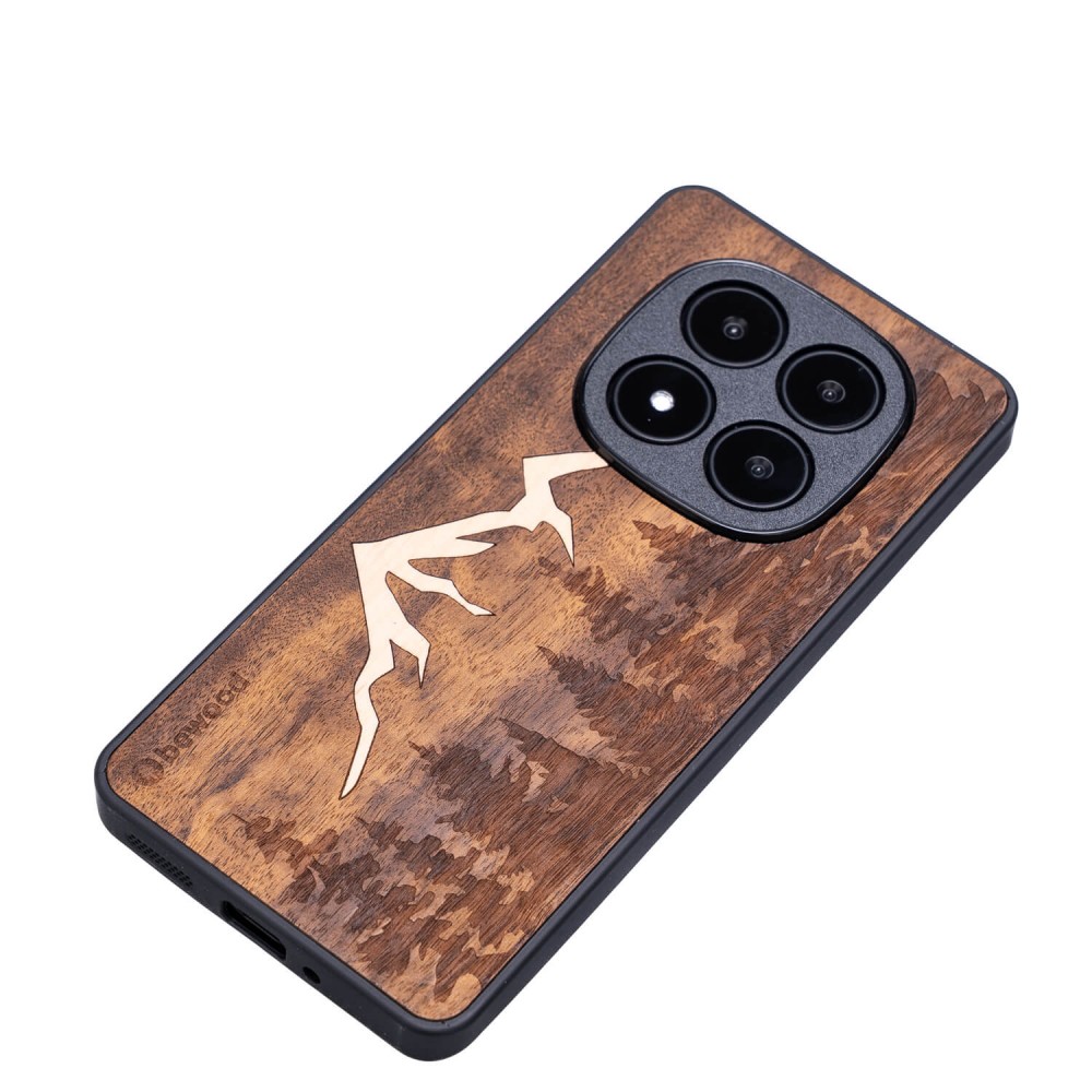 Drewniane Etui Bewood do Xiaomi Redmi Note 14 Pro Plus 5G GÓRY IMBUIA (3)