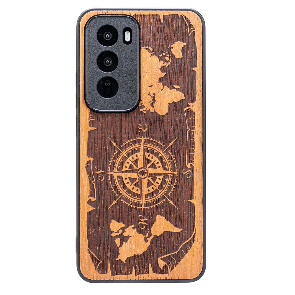 Oppo Reno 12 Pro 5G Compass Merbau Bewood Wood Case (1)