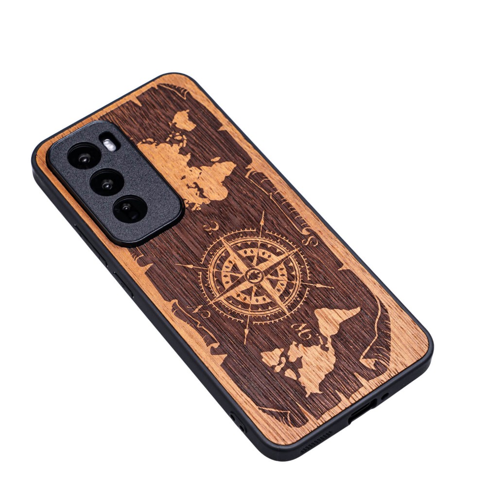 Oppo Reno 12 Pro 5G Compass Merbau Bewood Wood Case (3)