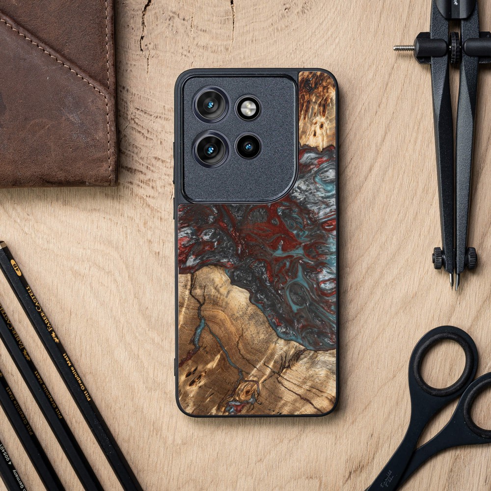Bewood Resin Case for Motorola Edge 50 Neo - Planets - Pluto (2)