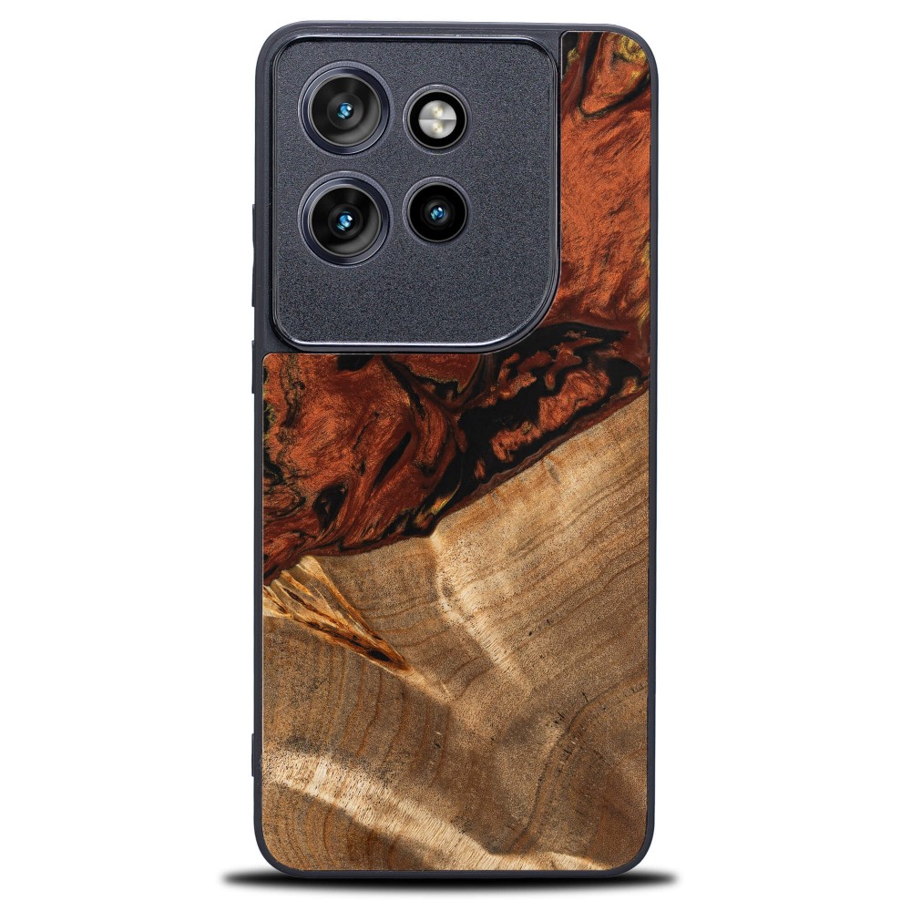 Bewood Resin Case for Motorola Edge 50 Neo - 4 Elements - Fire (1)