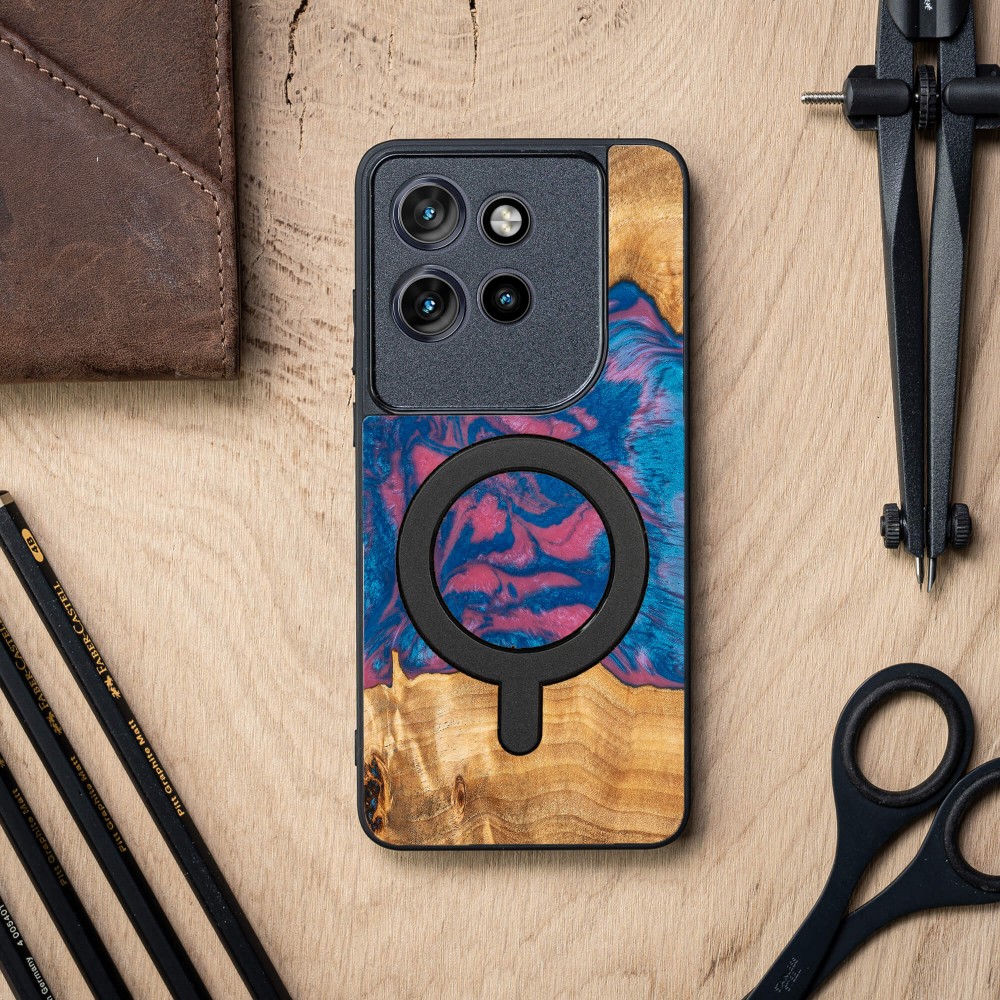 Bewood Resin Case for Motorola Edge 50 Neo - Neons - Vegas with MagSafe (3)