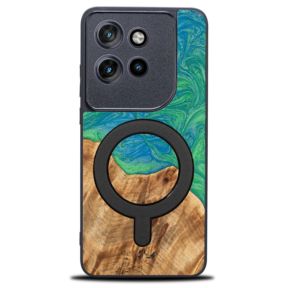 Bewood Resin Case for Motorola Edge 50 Neo - Neons - Tokyo with MagSafe (1)
