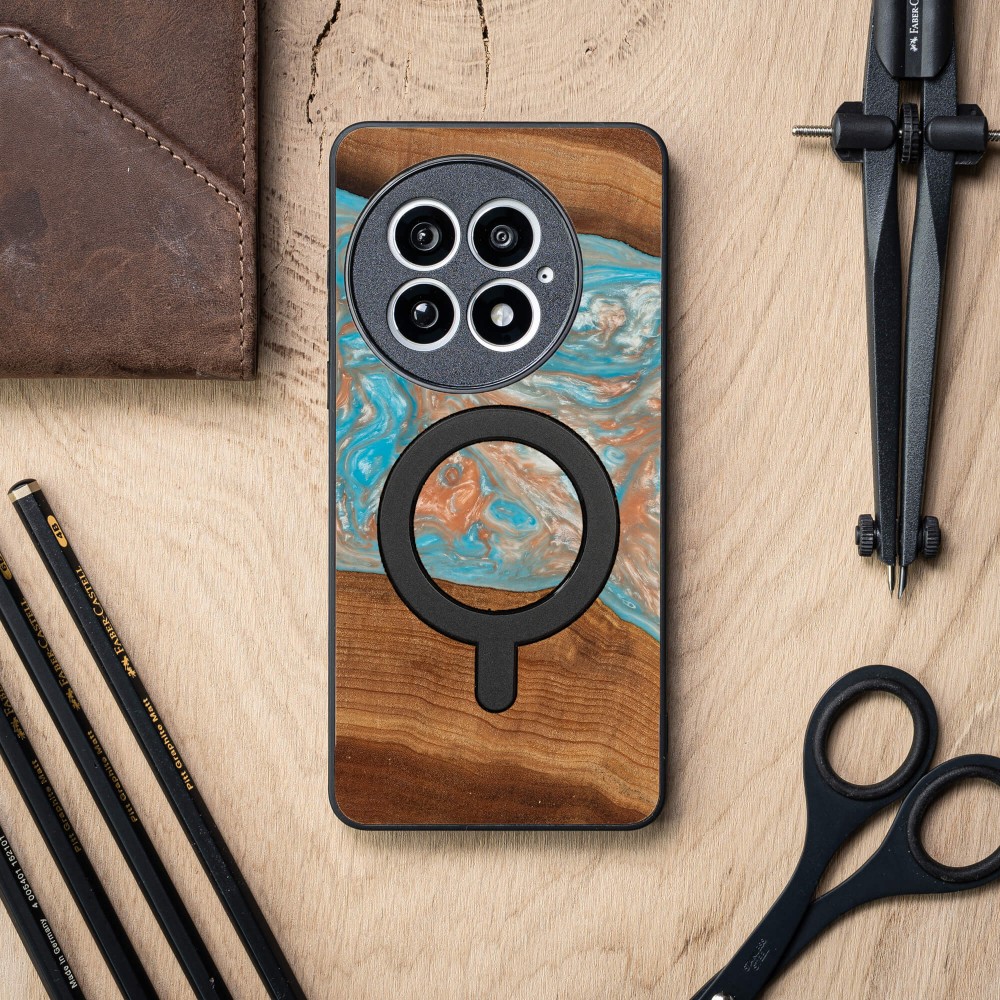 Etui Bewood Unique do OnePlus 13 - Planets - Saturn z MagSafe (3)