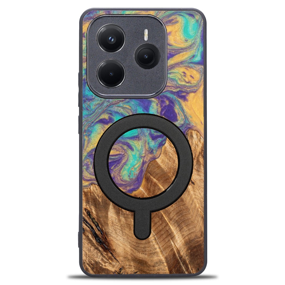 Bewood Resin Case for Xiaomi Redmi Note 14 5G - Planets - Mercury with MagSafe (1)