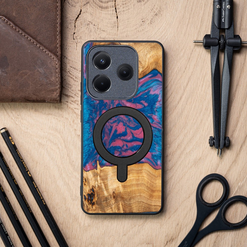 Bewood Resin Case for Xiaomi Redmi Note 14 5G - Neons - Vegas with MagSafe (3)