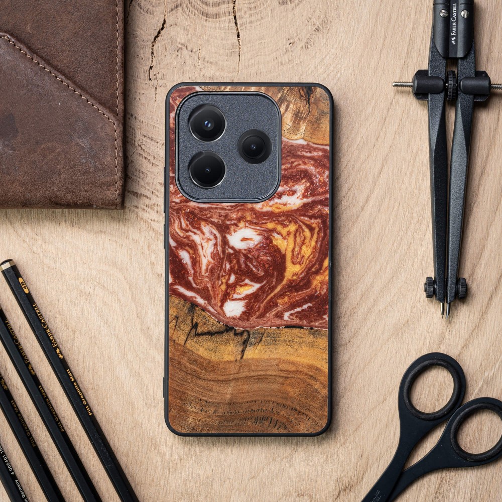 Etui Bewood Unique do Xiaomi Redmi Note 14 5G - Planets - Mars (2)