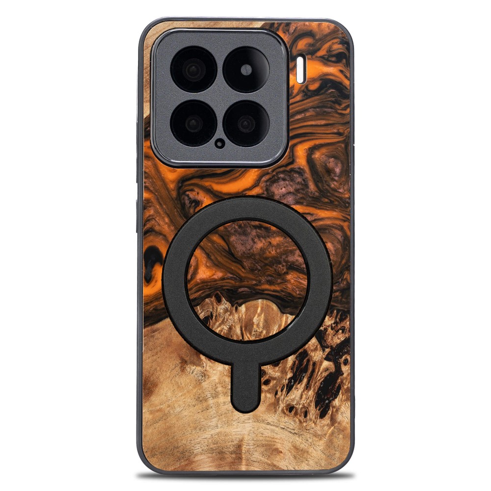 Bewood Resin Case for Xiaomi 15 - Orange with MagSafe (1)
