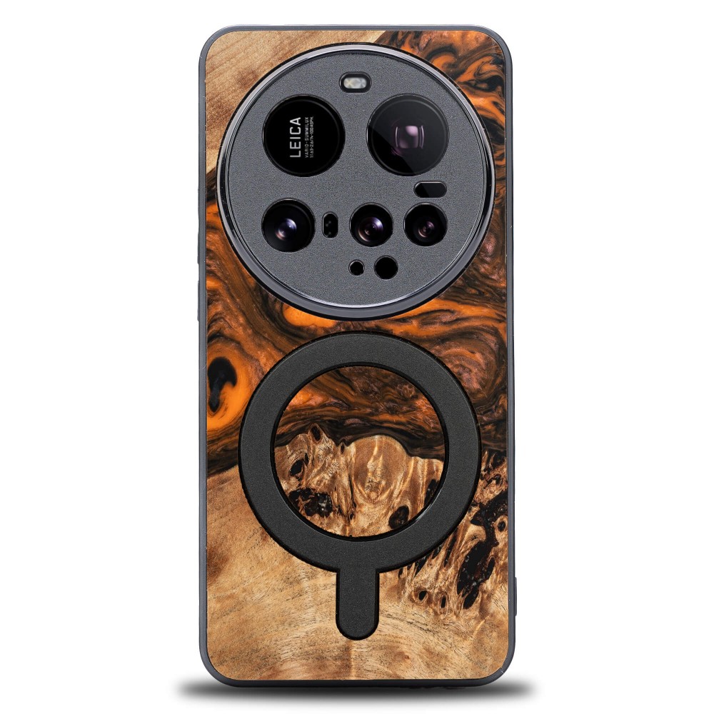 Bewood Resin Case for Xiaomi 15 Ultra - Orange with MagSafe (1)