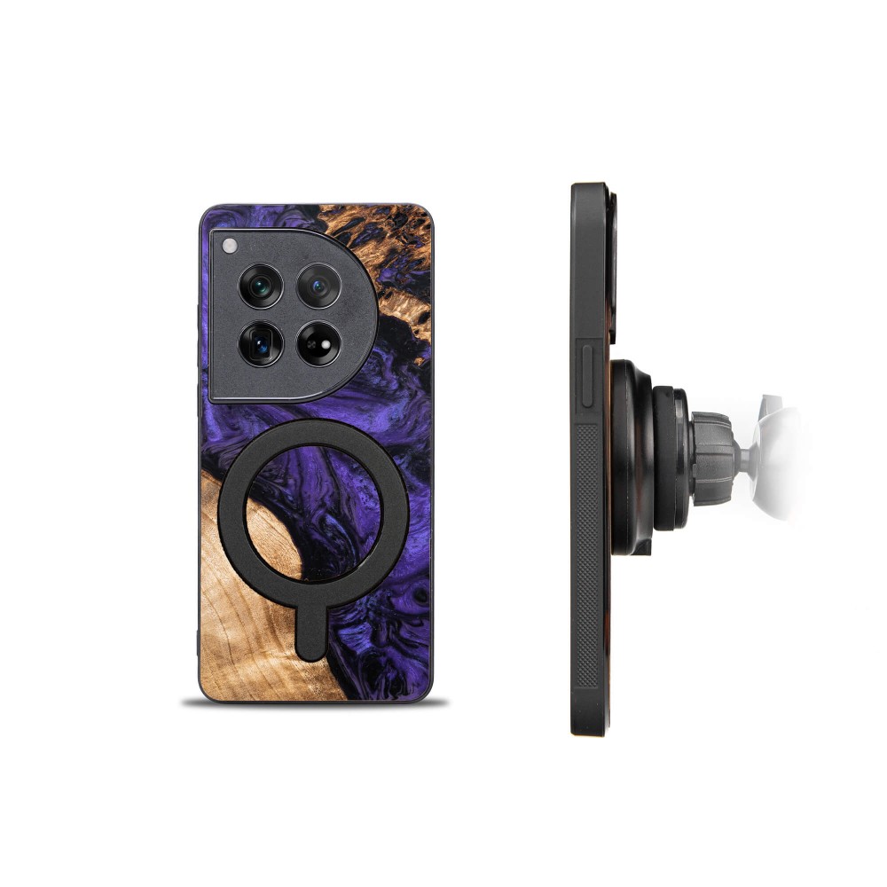 Bewood Resin Case for OnePlus 12 - Violet with MagSafe (2)