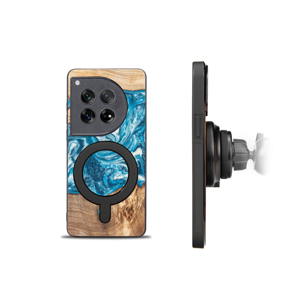 Bewood Resin Case for OnePlus 12 - Planets - Uranus with MagSafe (2)