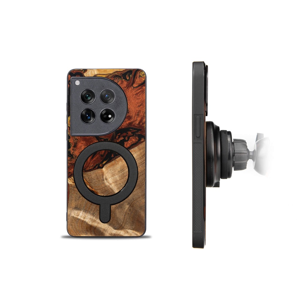 Bewood Resin Case for OnePlus 12 - 4 Elements - Fire with MagSafe (2)