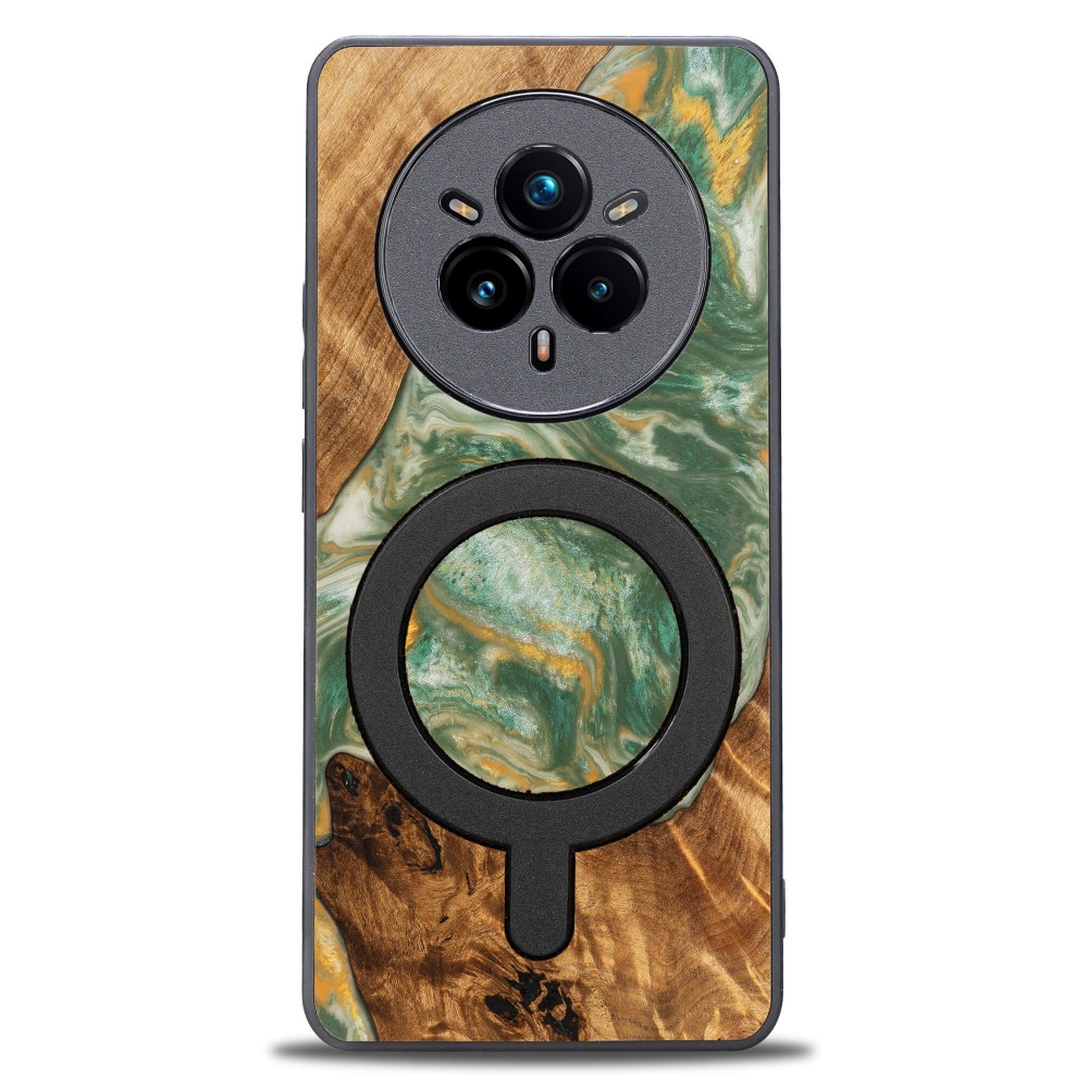 Bewood Resin Case for Realme 14 Pro 5G - 4 Elements - Water with MagSafe (1)
