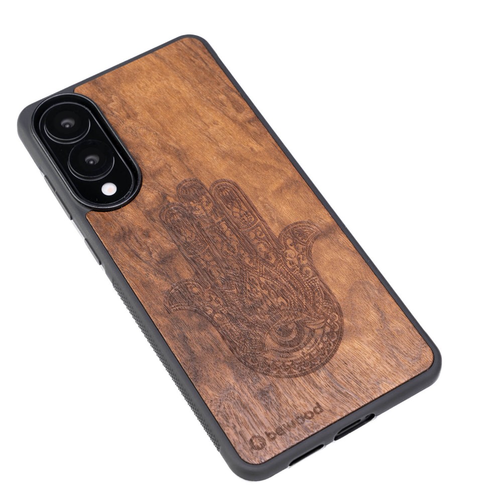 Drewniane Etui Bewood do Samsung Galaxy S25 Edge HAMSA IMBUIA (3)