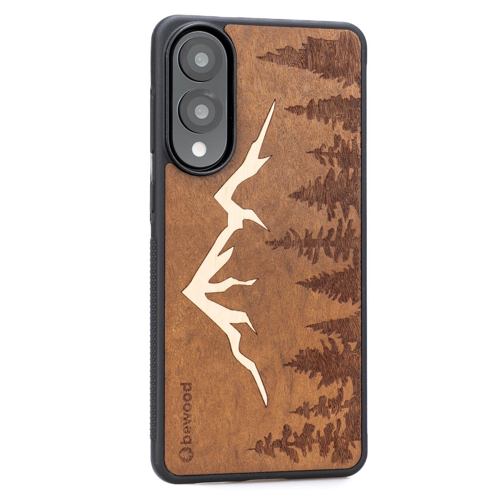 Drewniane Etui Bewood do Samsung Galaxy S25 Edge GÓRY IMBUIA (2)