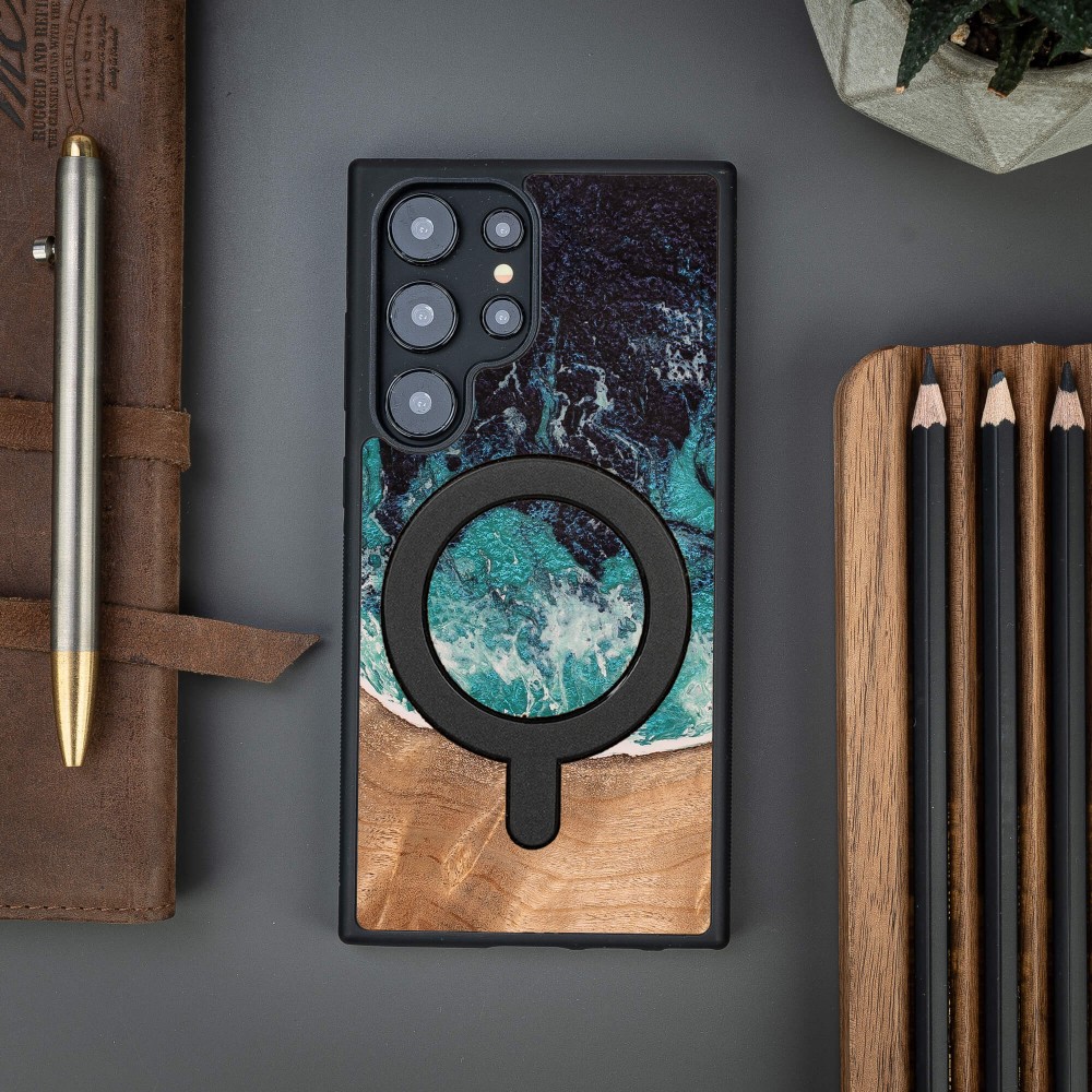 Etui Bewood Unique do Samsung Galaxy S25 Ultra - Dream Island z MagSafe (5)