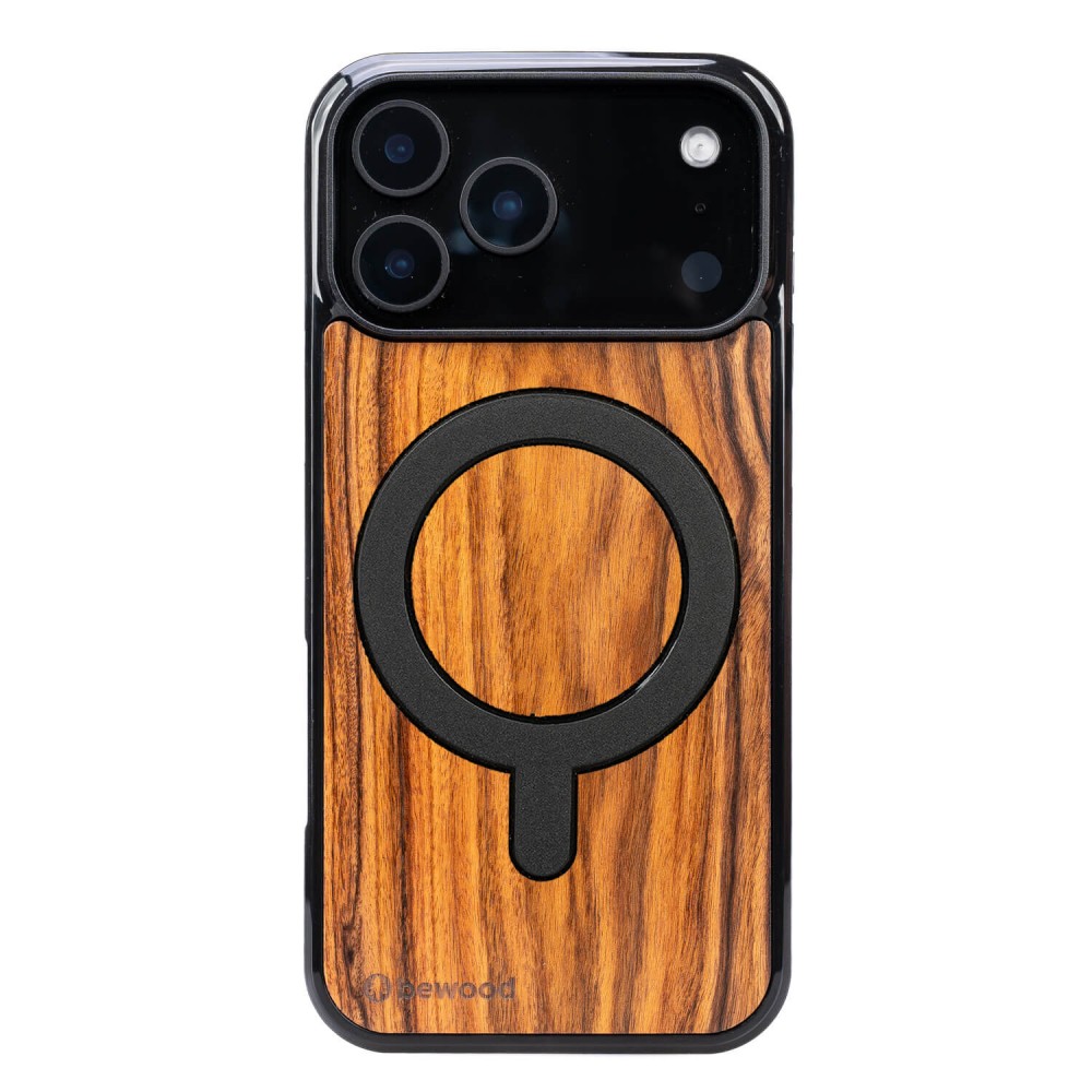 Drewniane Etui Bewood do iPhone 17 Pro Max PALISANDER SANTOS z MagSafe (1)