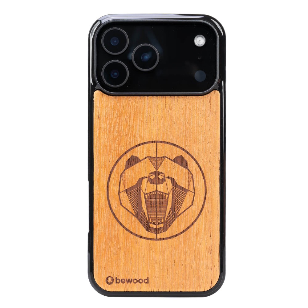 Apple iPhone 17 Pro Max Bear Merbau Bewood Wood Case (1)