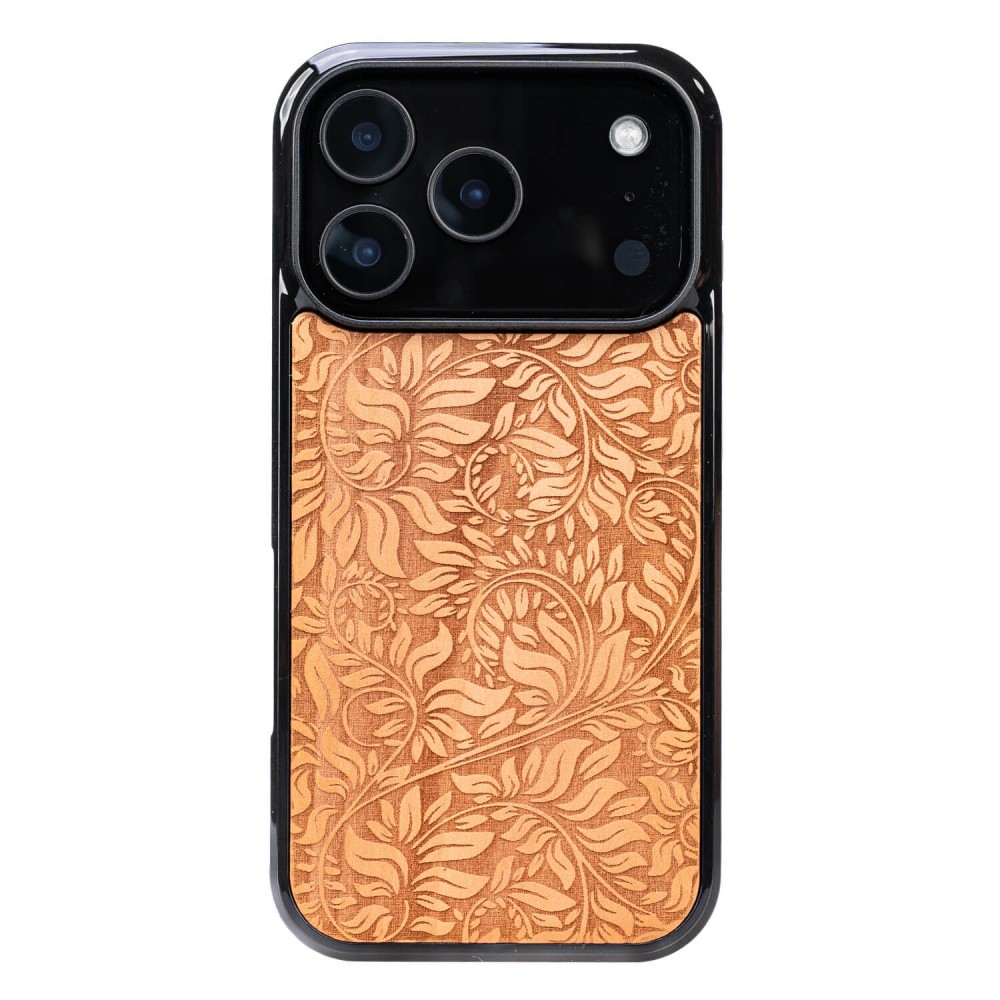 Drewniane Etui Bewood do iPhone 17 Pro LIŚCIE JABŁOŃ (1)