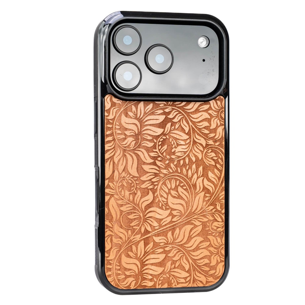 Drewniane Etui Bewood do iPhone 17 Pro LIŚCIE JABŁOŃ (2)