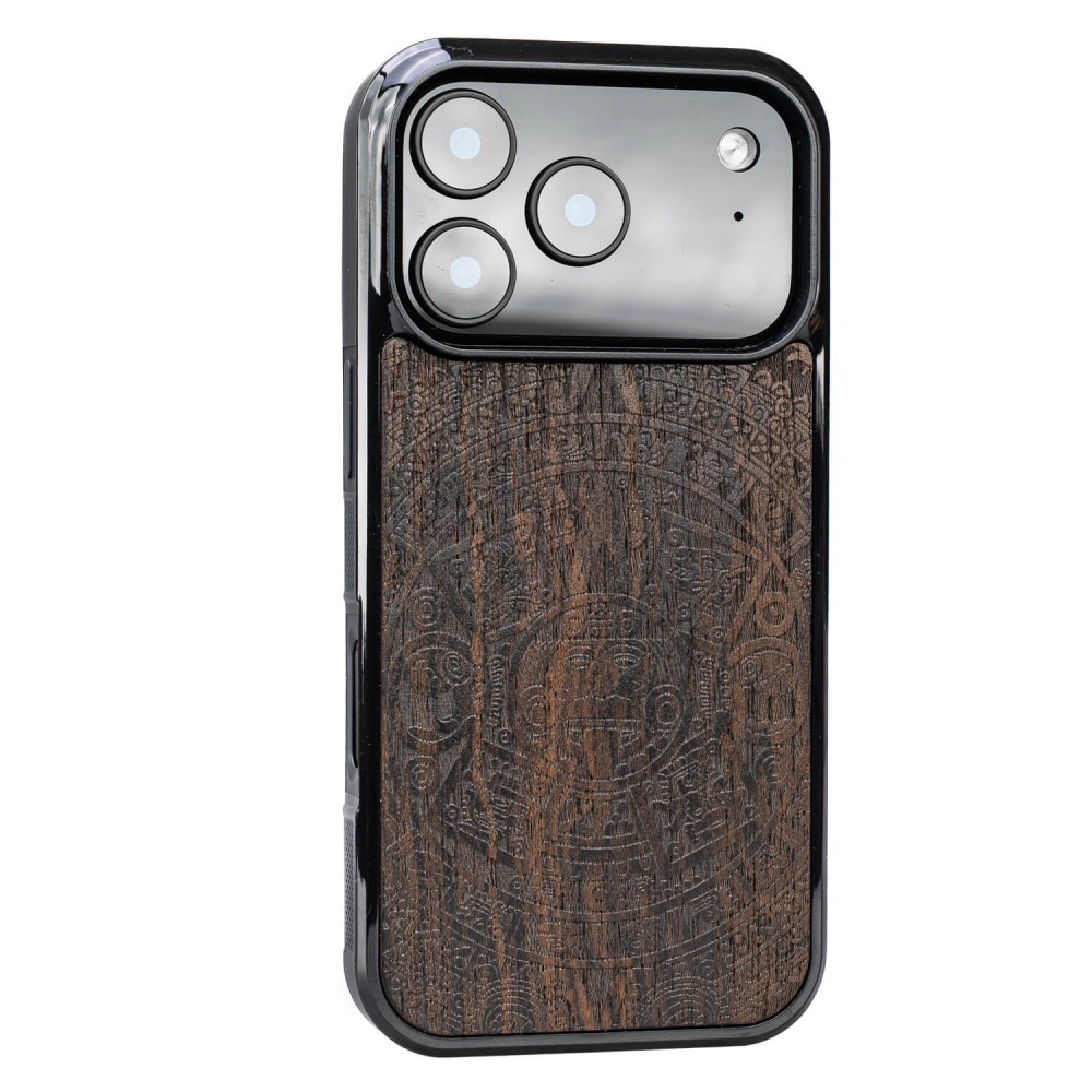 Apple iPhone 17 Pro Aztec Calendar Ziricote Bewood Wood Case (2)