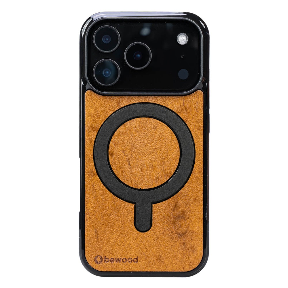 Drewniane Etui Bewood do iPhone 17 Pro IMBUIA z MagSafe (1)