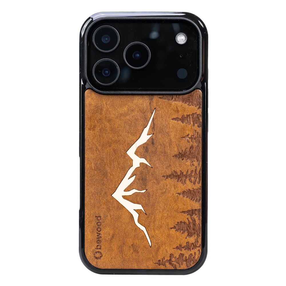 Drewniane Etui Bewood do iPhone 17 Pro GÓRY IMBUIA (1)