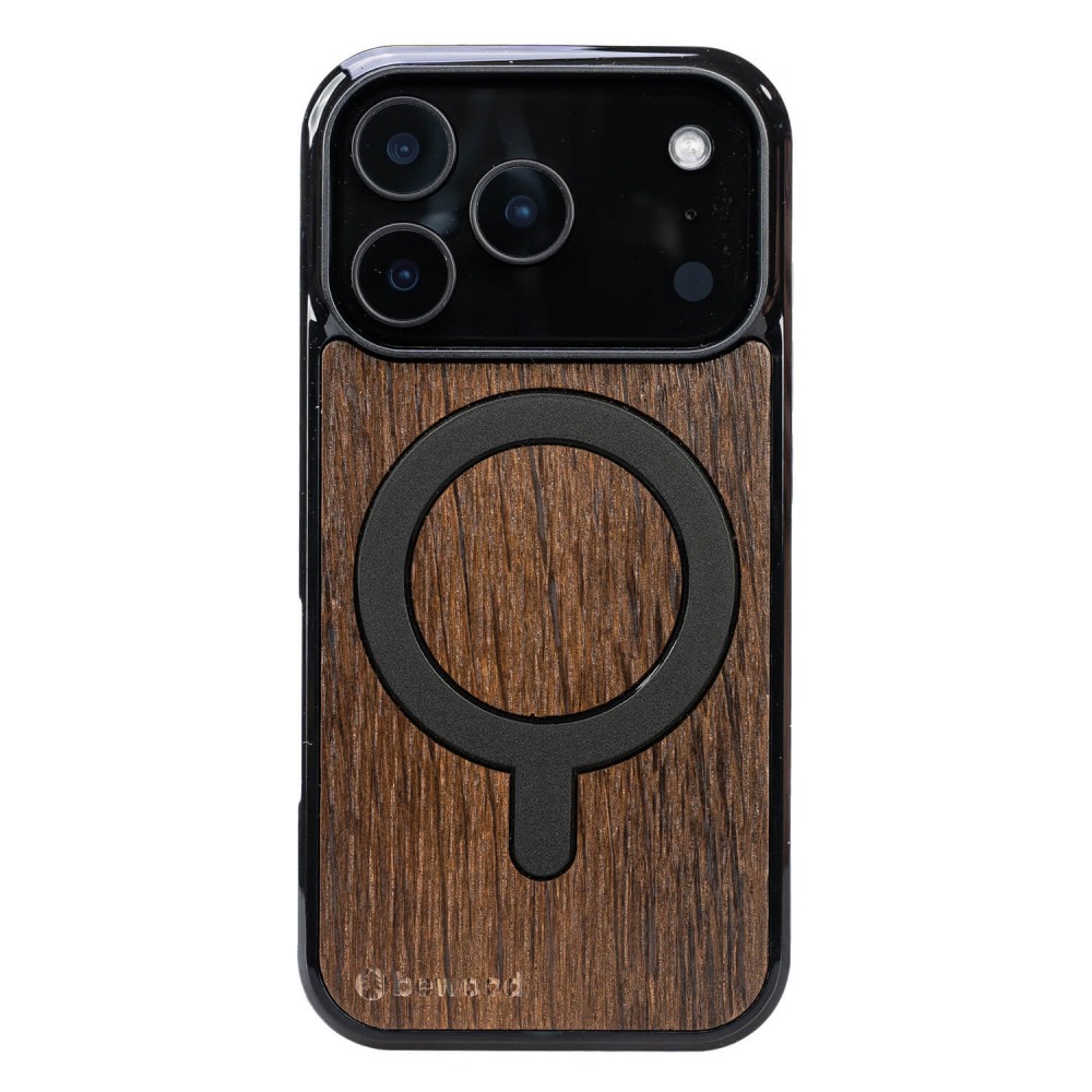 Drewniane Etui Bewood do iPhone 17 Pro DĄB WĘDZONY z MagSafe (1)