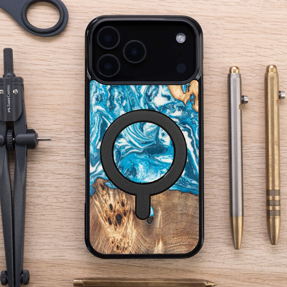 Bewood Resin Case for Apple iPhone 17 Pro Max - Planets - Uranus with MagSafe (4)