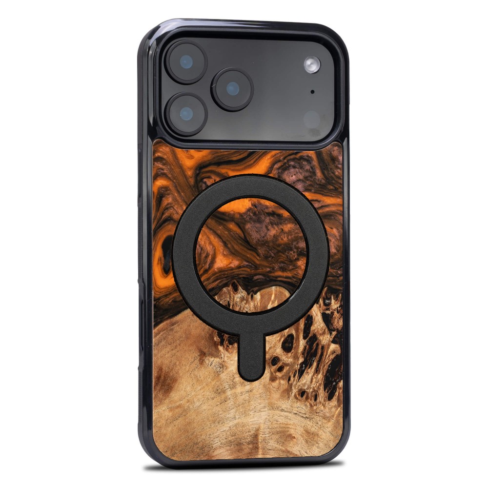 Etui Bewood Unique do iPhone 17 Pro Max - Orange z MagSafe (2)