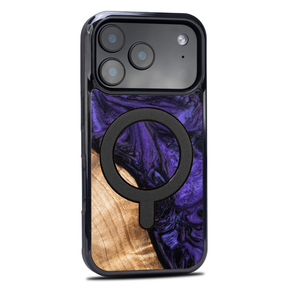 Bewood Resin Case for Apple iPhone 17 Pro - Violet with MagSafe (2)