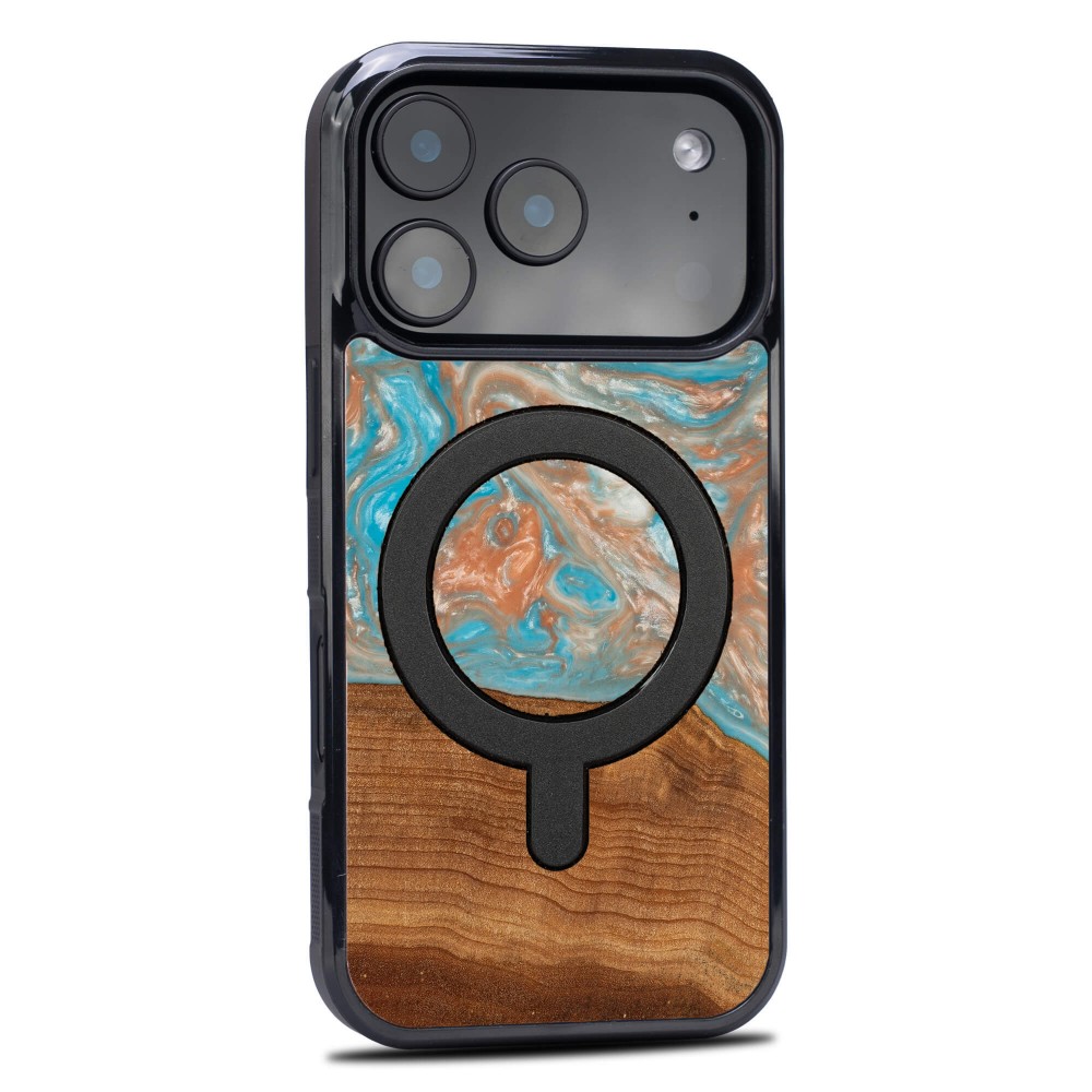 Etui Bewood Unique do iPhone 17 Pro - Planets - Saturn z MagSafe (2)