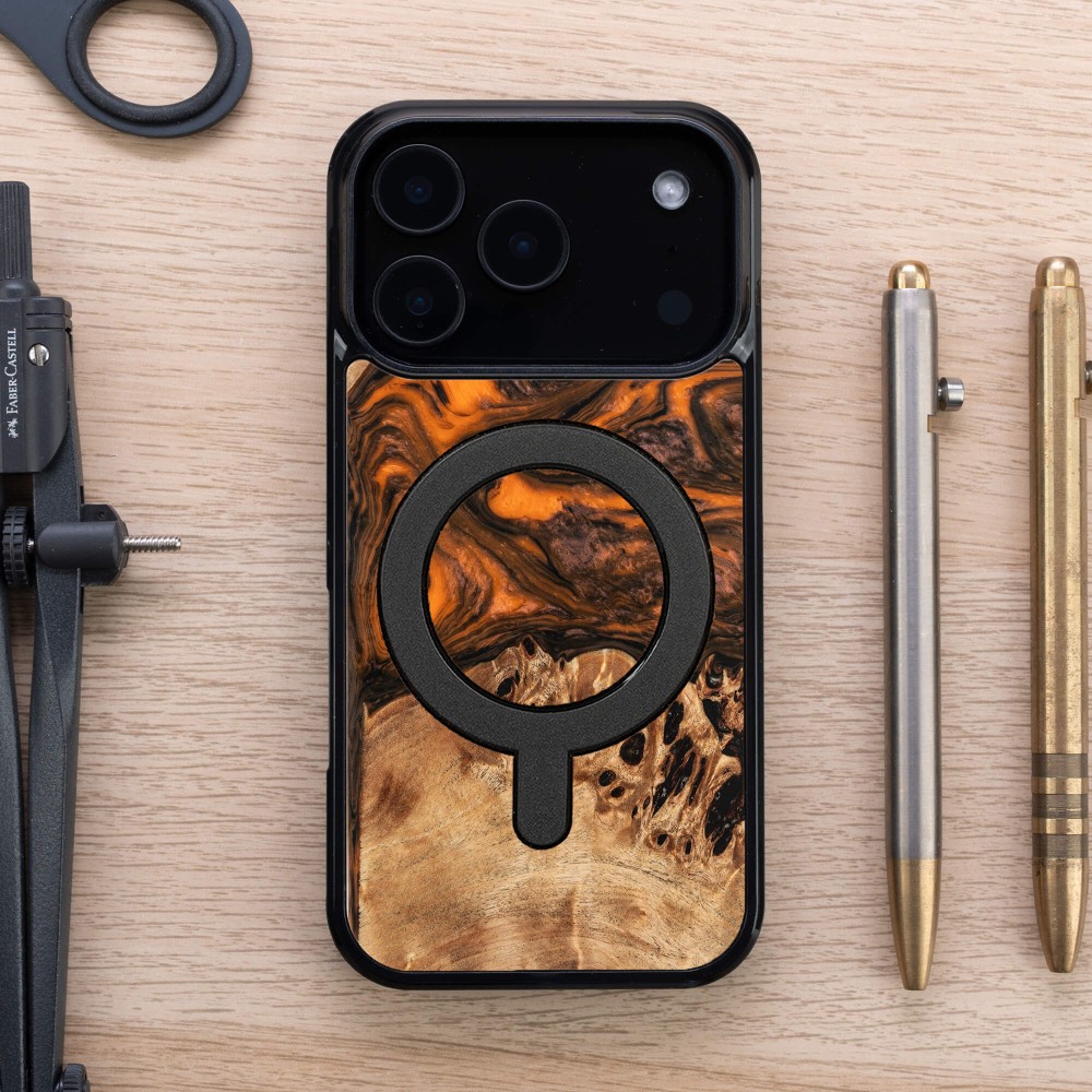 Etui Bewood Unique do iPhone 17 Pro - Orange z MagSafe (4)
