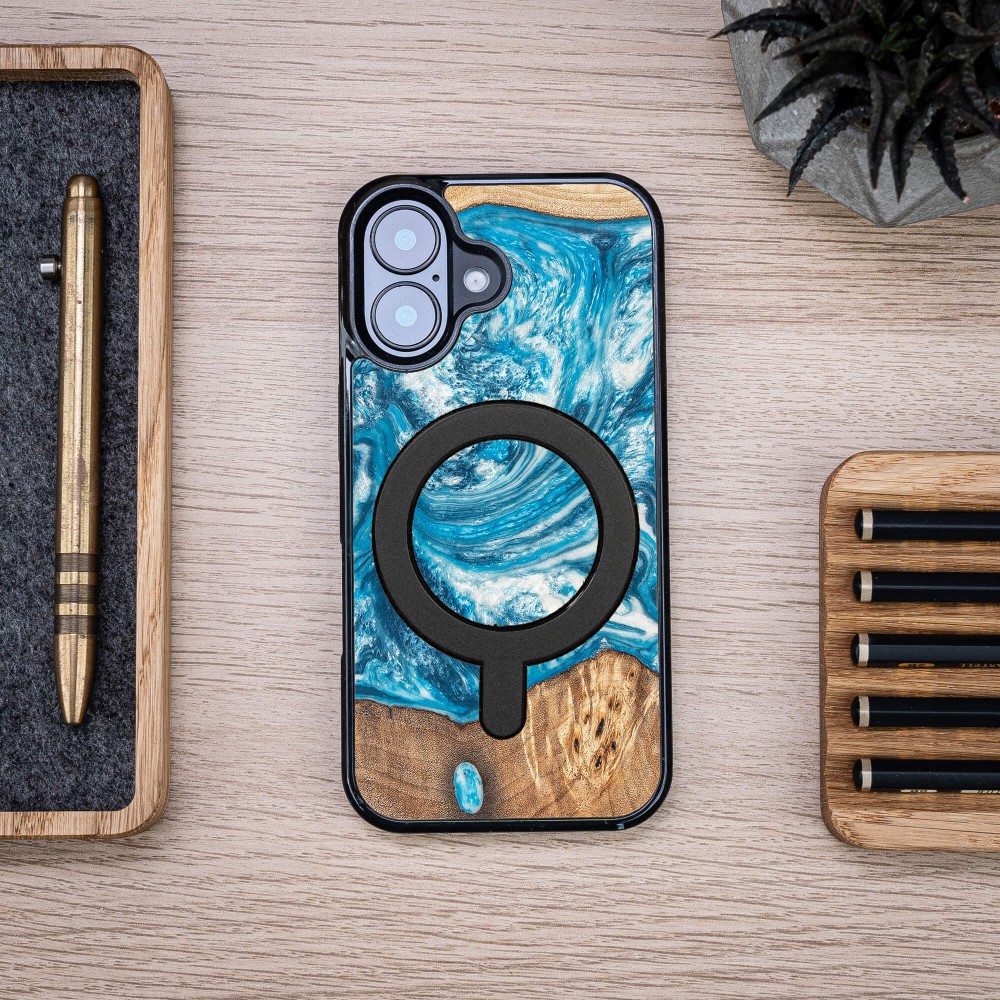 Etui Bewood Unique do iPhone 17 - Planets - Uran z MagSafe (4)