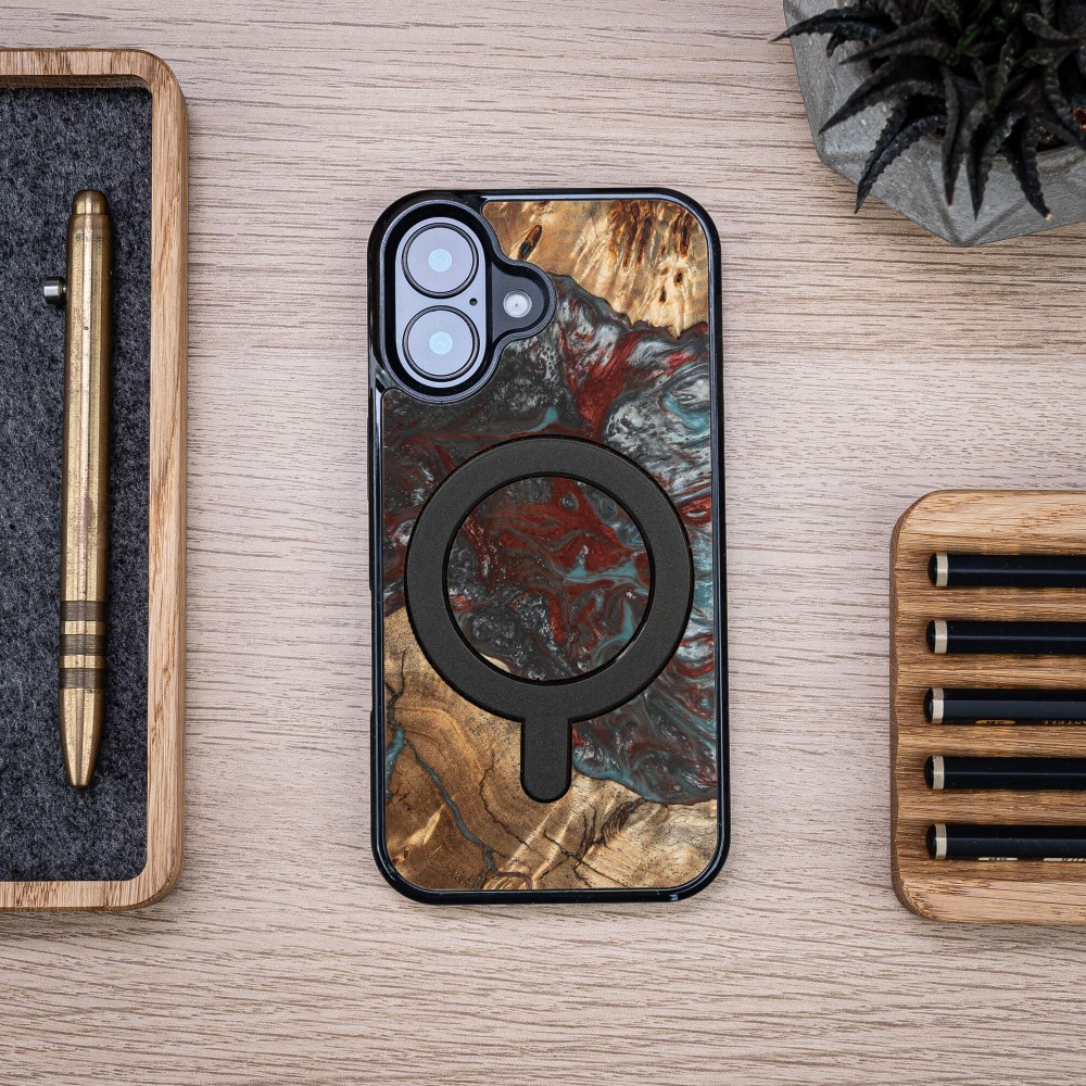 Etui Bewood Unique do iPhone 17 - Planets - Pluton z MagSafe (4)