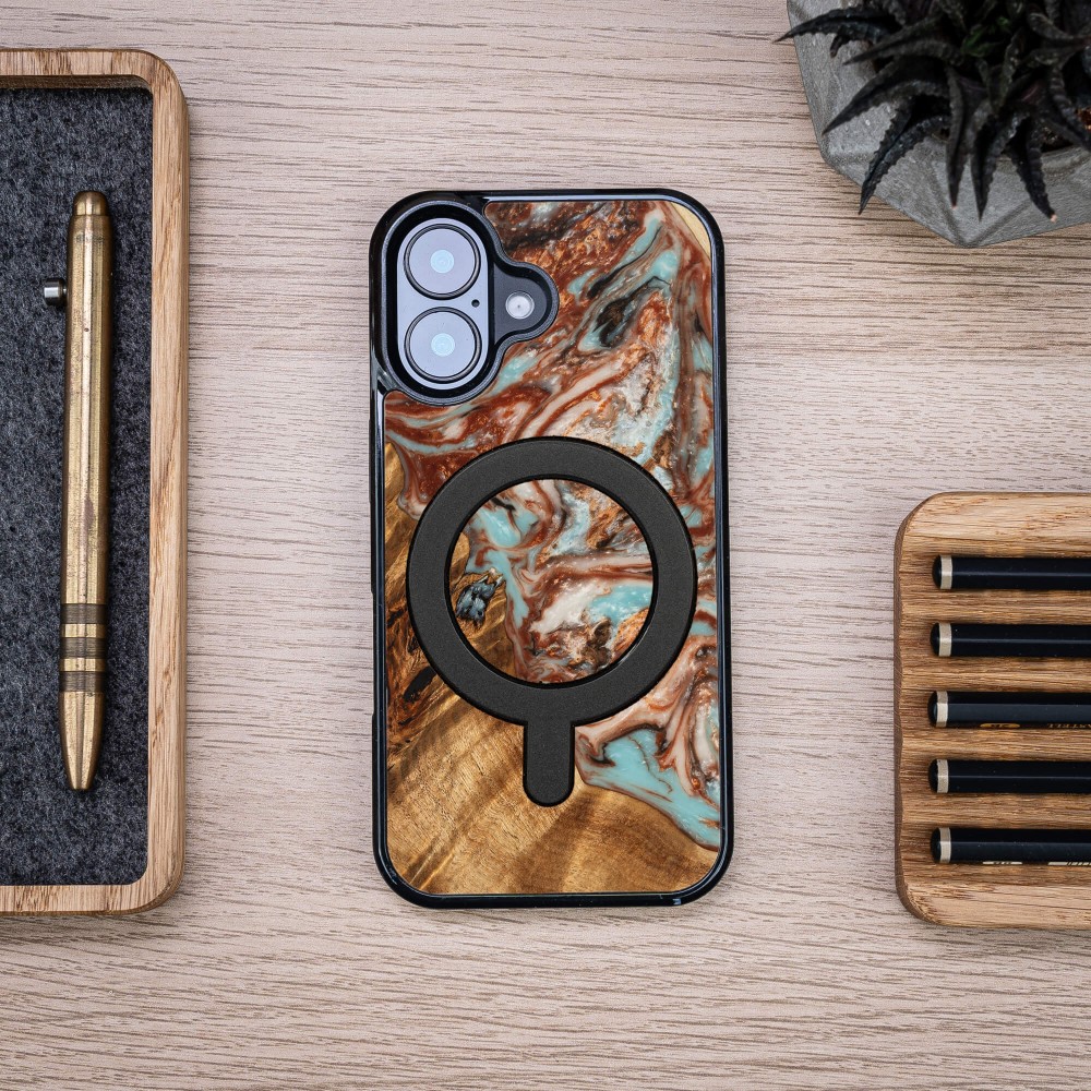 Bewood Resin Case for Apple iPhone 17 - Planets - Jupiter with MagSafe (4)
