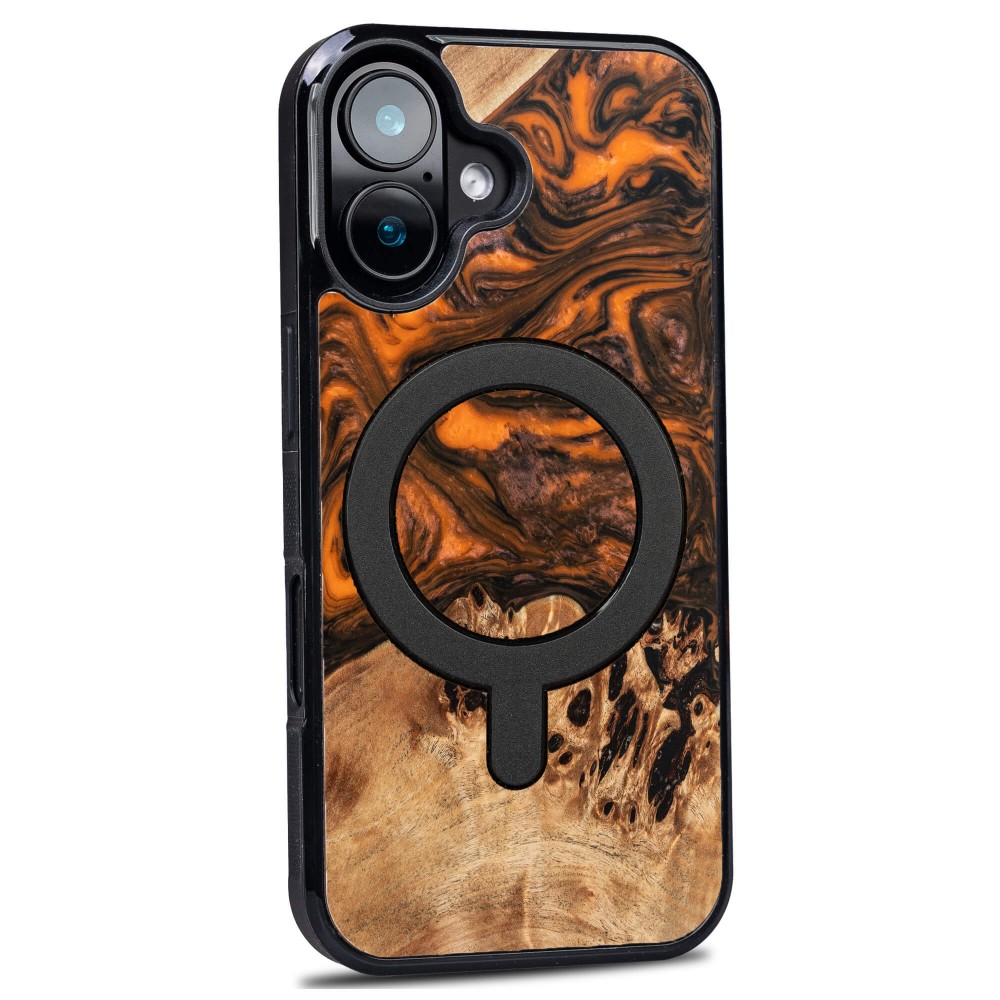 Etui Bewood Unique do iPhone 17 - Orange z MagSafe (2)
