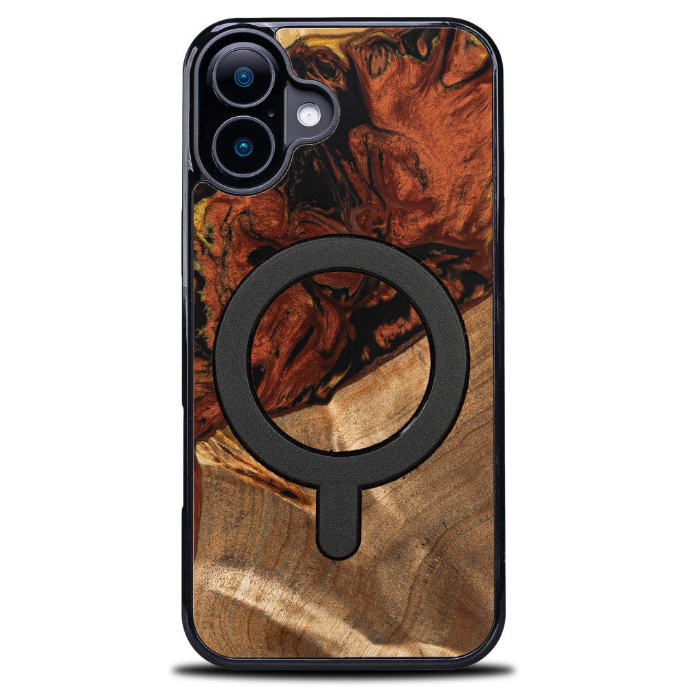 Etui Bewood Unique do iPhone 17 - 4 Żywioły - Ogień z MagSafe (1)