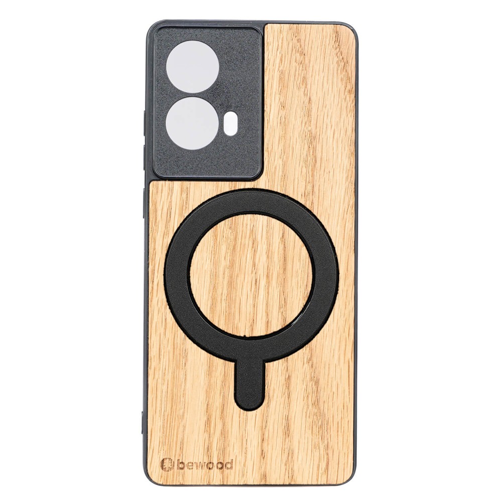 Drewniane Etui Bewood do Motorola G85 5G DĄB z MagSafe (1)