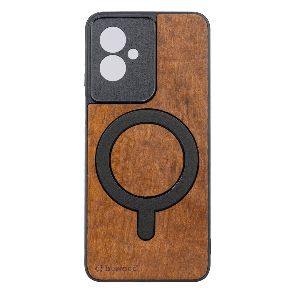 Drewniane Etui Bewood do Motorola G55 5G IMBUIA z MagSafe (1)