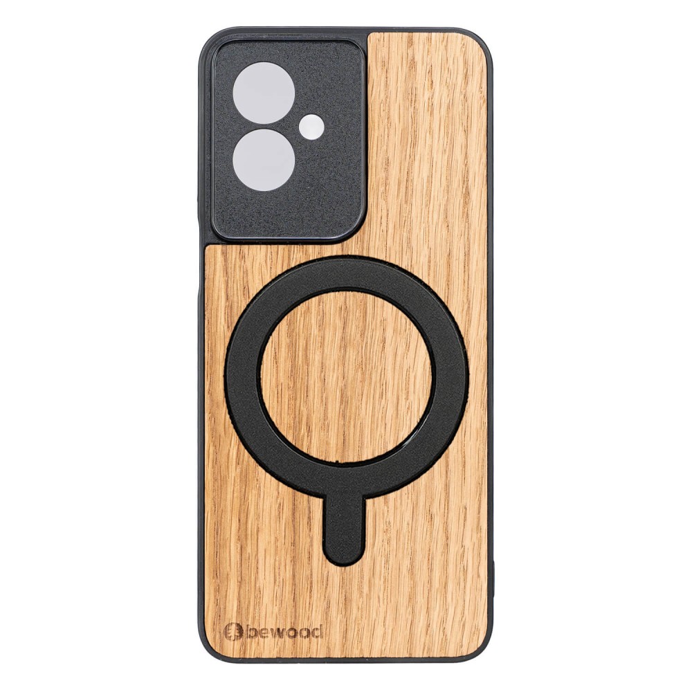Drewniane Etui Bewood do Motorola G55 5G DĄB z MagSafe (1)