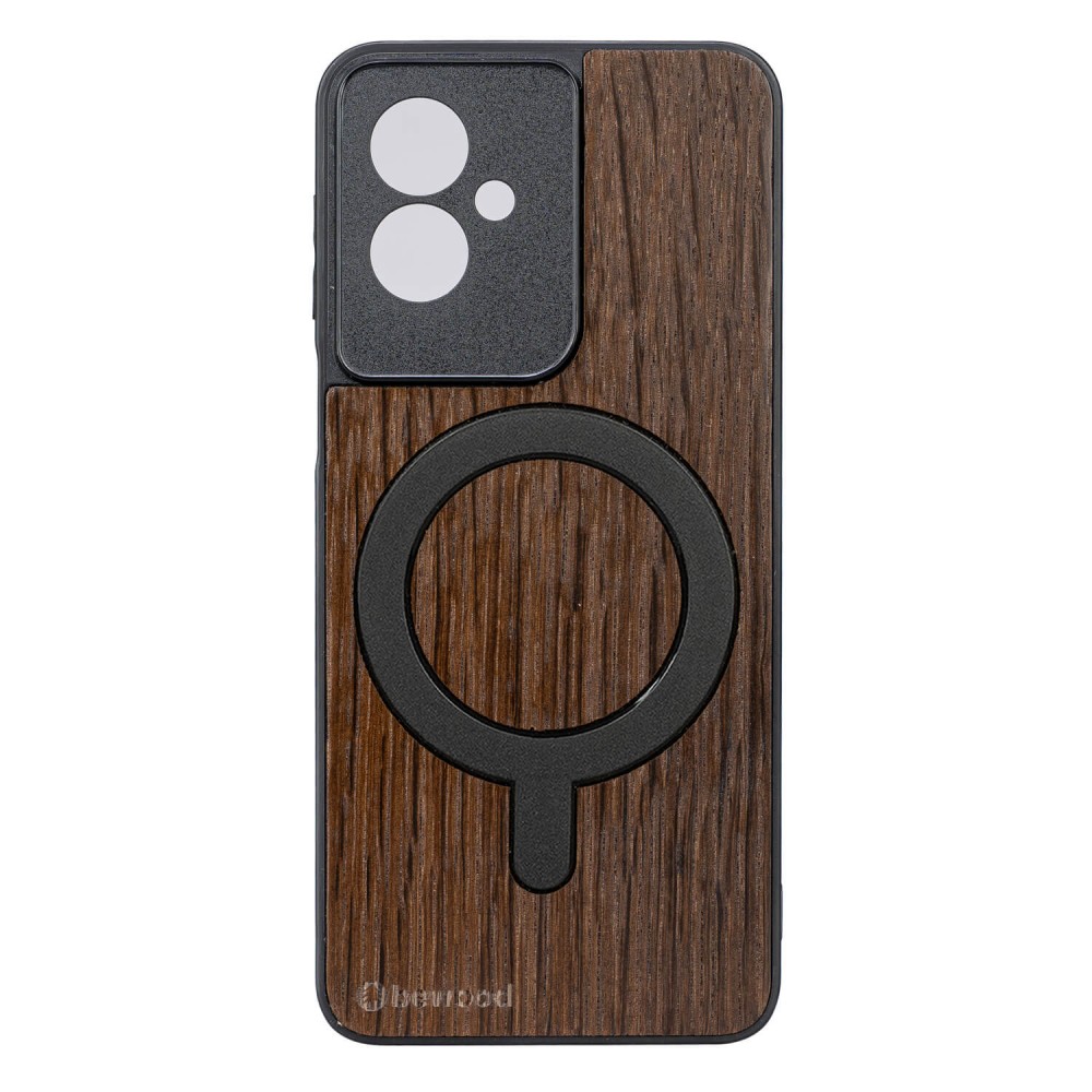 Drewniane Etui Bewood do Motorola G55 5G DĄB WĘDZONY z MagSafe (1)