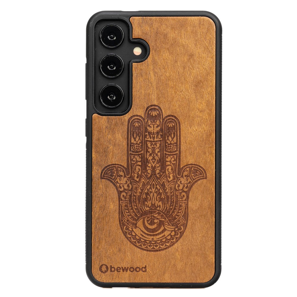 Drewniane Etui Bewood do Samsung Galaxy S25 FE 5G HAMSA IMBUIA (1)