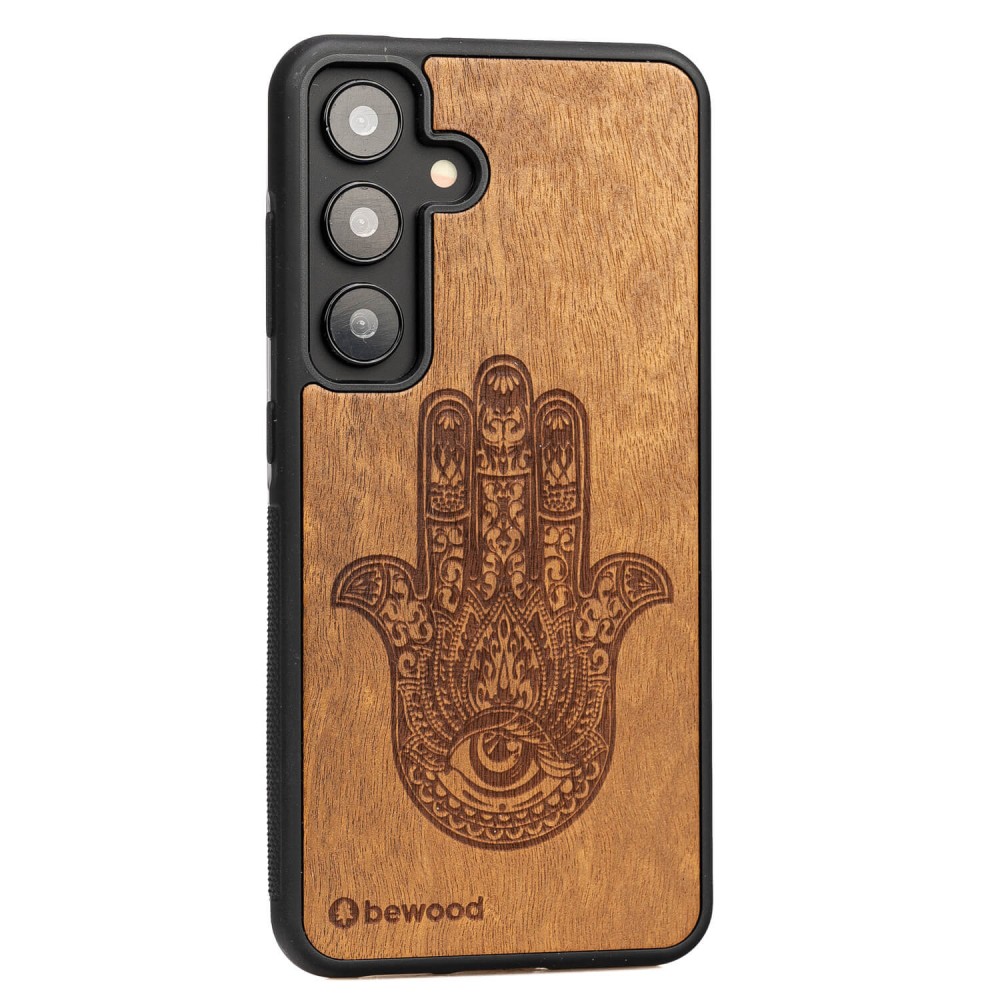 Drewniane Etui Bewood do Samsung Galaxy S25 FE 5G HAMSA IMBUIA (2)
