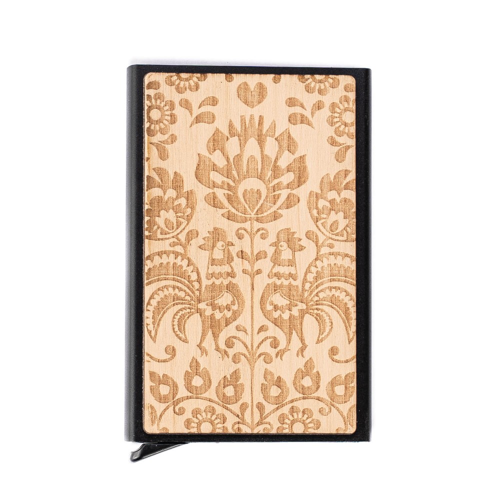 Credit Card Case Bewood Inox Polish Folk Aniegre (2)