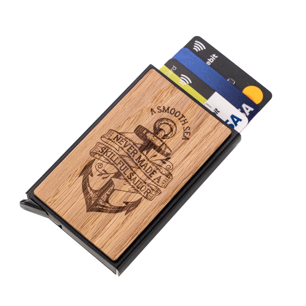 Etui na karty Bewood Kotwica Dąb (1)