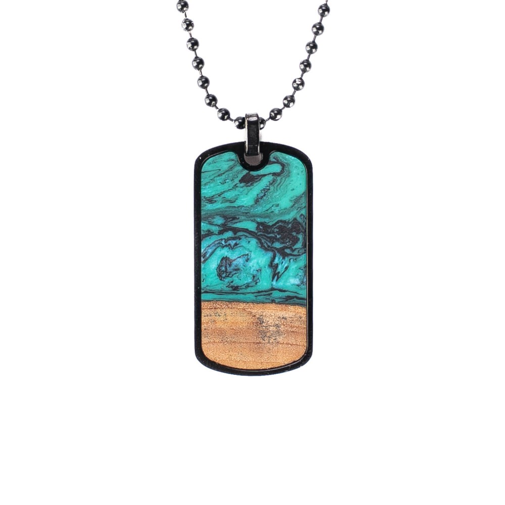 Dog tag Bewood Unique - Turquoise (1)