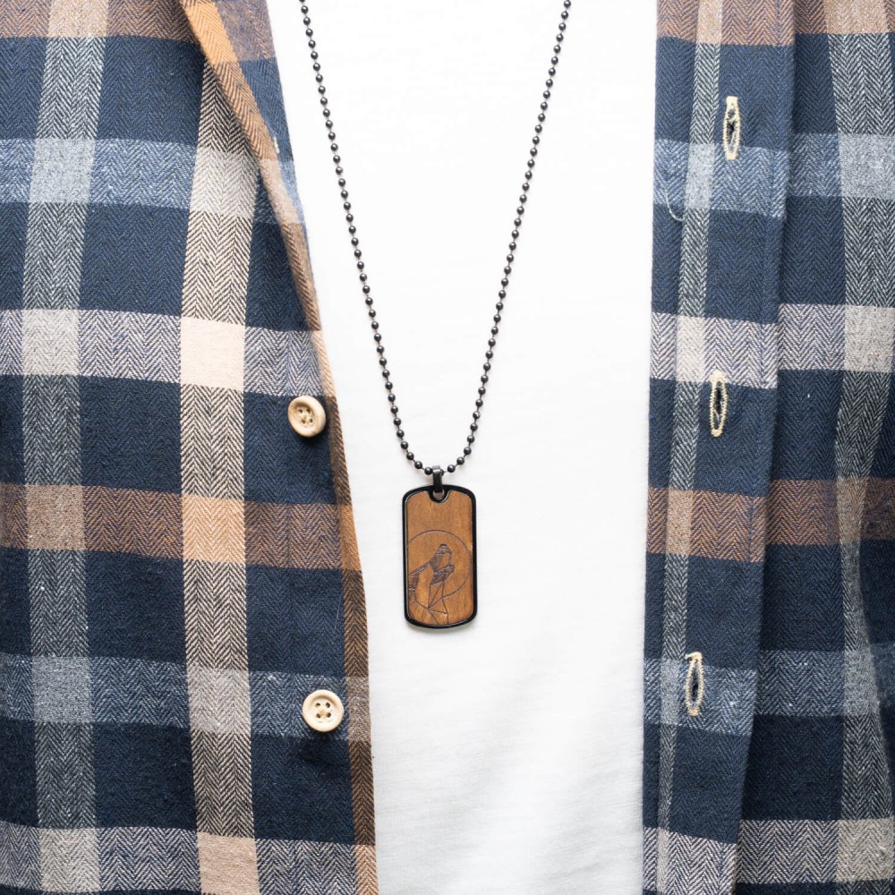 Dog tag Bewood  - Wolf Imbuia (5)