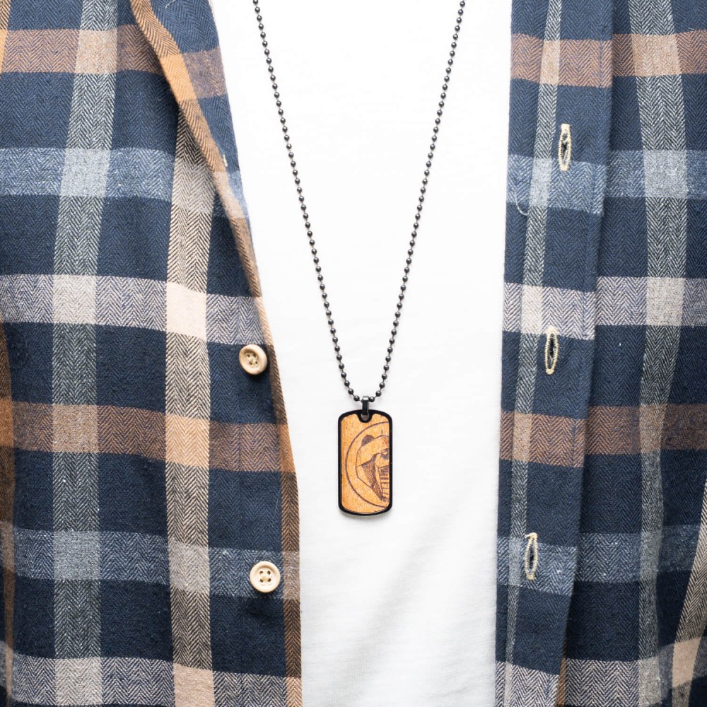 Nieśmiertelnik Bewood - Niedźwiedź - Merbau (5)